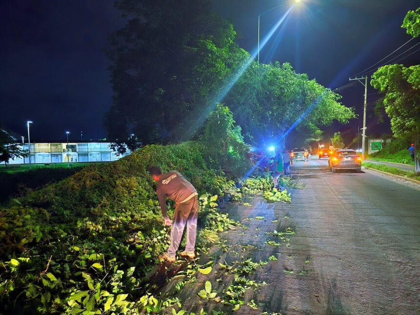 Avenida México es más segura gracias a los trabajos de limpieza