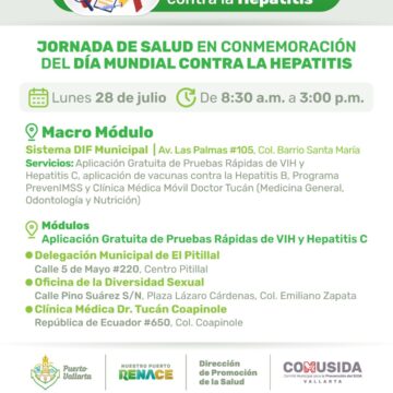 ¡Prepárate para cuidar tu salud! Habrá pruebas rápidas de VIH y Hepatitis C