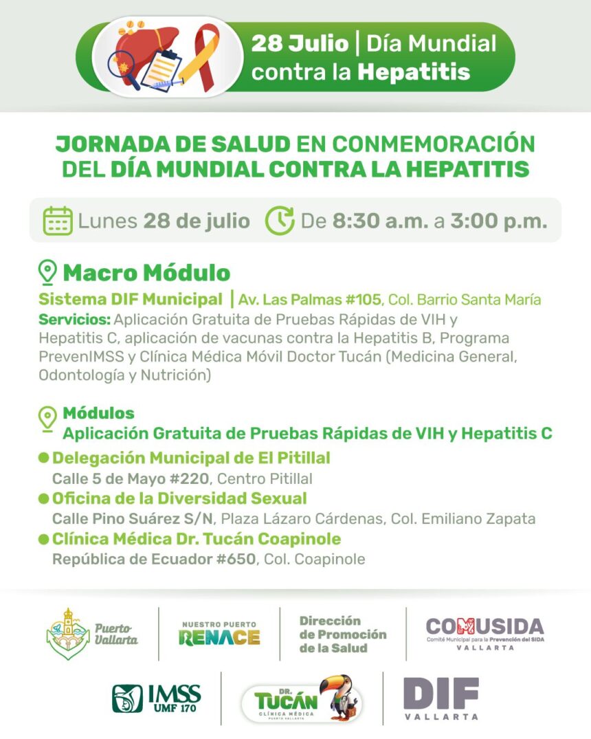 ¡Prepárate para cuidar tu salud! Habrá pruebas rápidas de VIH y Hepatitis C