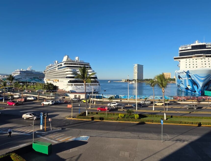 Casa llena en el puerto de Vallarta; se registra el segundo triple arribo en el puerto