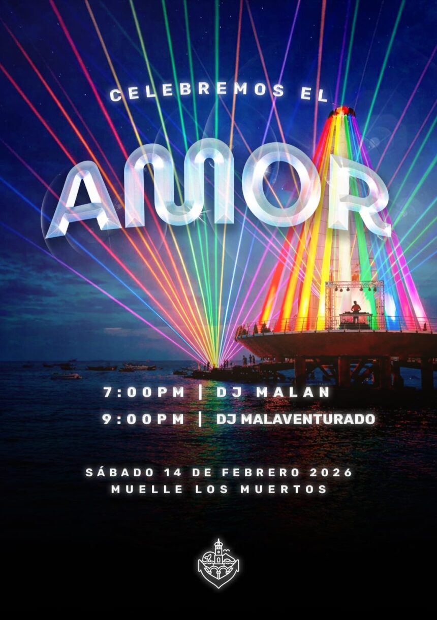 ¡Amor y música iluminarán el Muelle de Los Muertos este 14 de febrero!