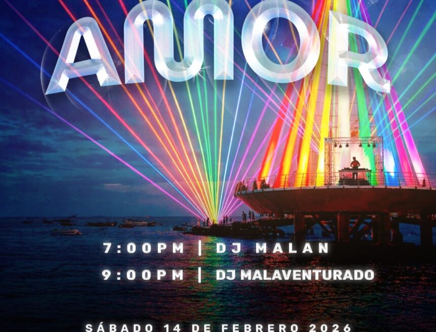 ¡Amor y música iluminarán el Muelle de Los Muertos este 14 de febrero!