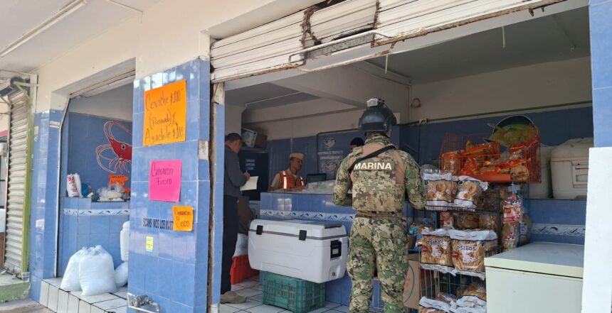 Retienen más de 370 kilos de producto marino