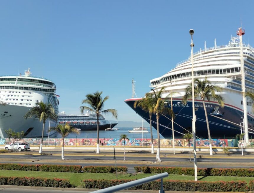 En seis cruceros, recibe Vallarta más de 20 mil turistas internacionales en tres días