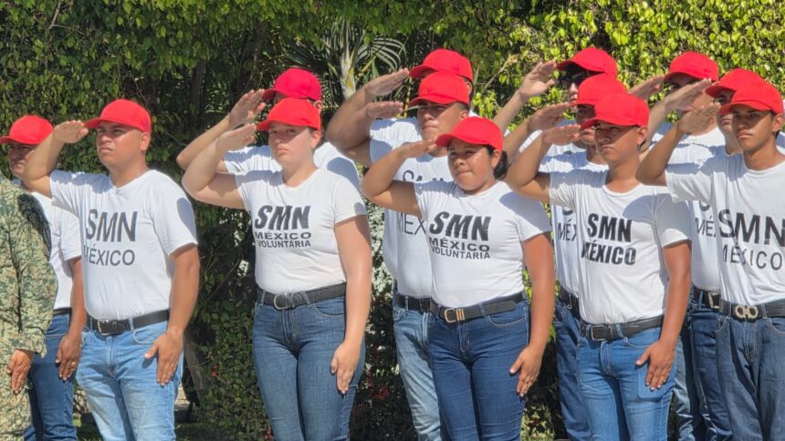 Rinden protesta de bandera 99 soldados del SMN en Puerto Vallarta