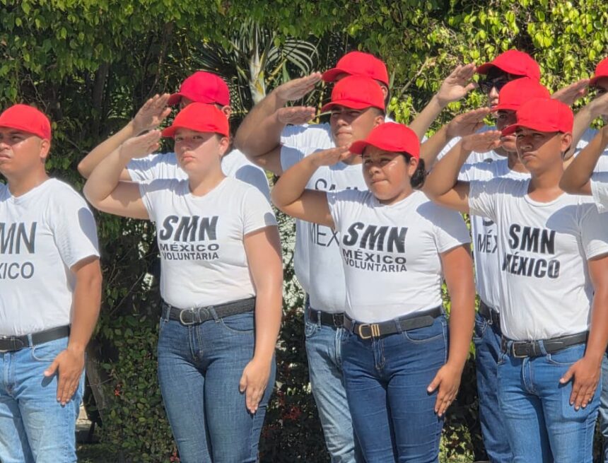 Rinden protesta de bandera 99 soldados del SMN en Puerto Vallarta