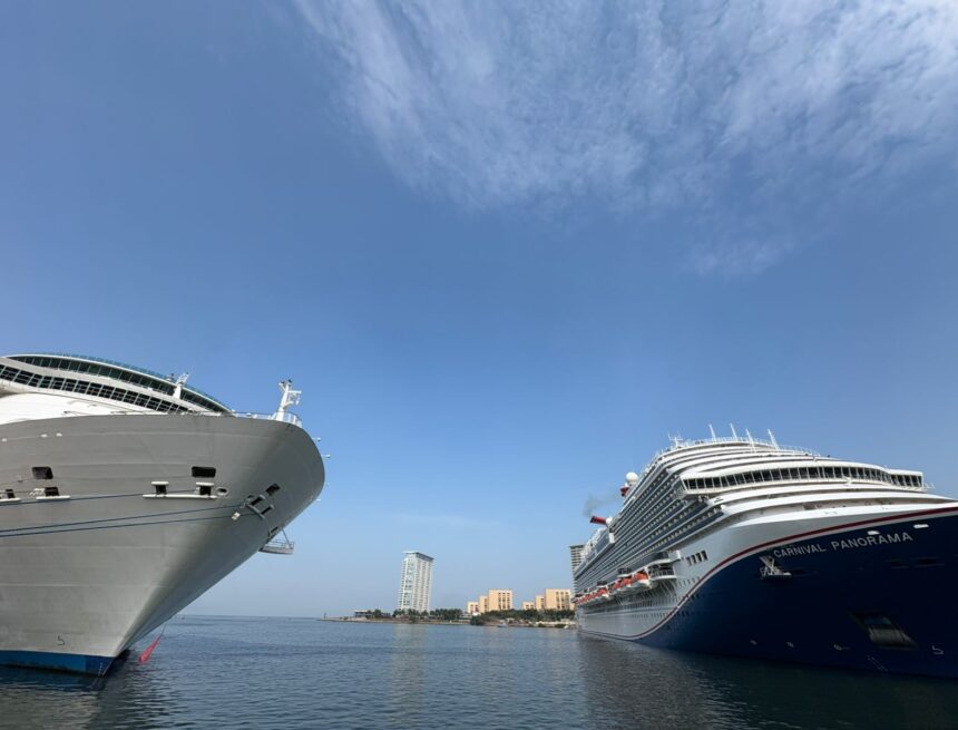 Puerto Vallarta recibe penúltimo arribo doble de cruceros del mes de mayo