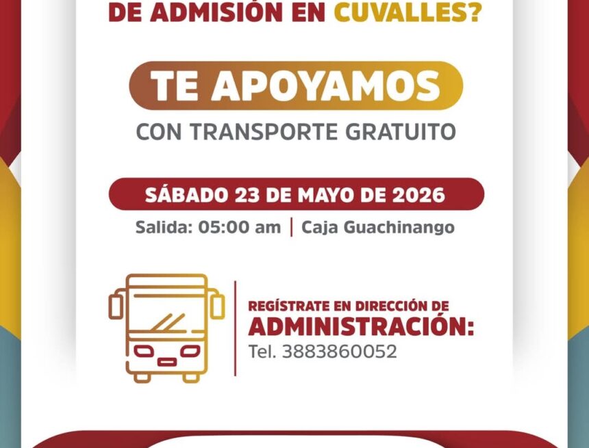 Ofrecen transporte gratuito para aspirantes al examen de admisión del CUValles
