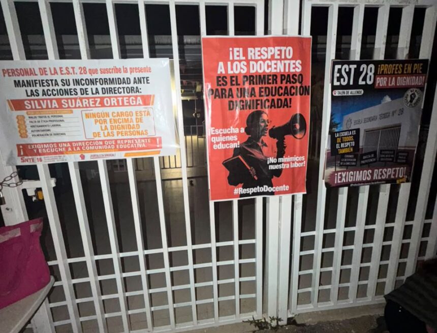 Docentes de la Técnica 28 en Talpa de Allende toman la escuela
