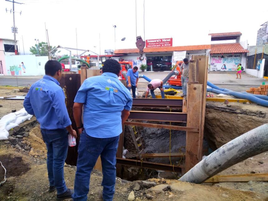Avanza reconstrucción del Colector tras estabilizar contingencia