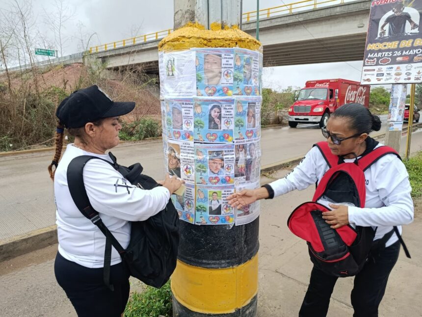 IMG-20260610-WA0106 Madres buscadoras realizan pega de fichas en Vallarta para visibilizar a desaparecidos