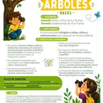 Vallarta celebrará el Día del Árbol con concurso de fotografía para menores