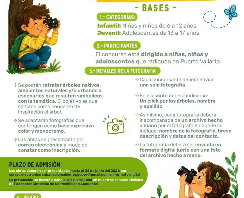 Vallarta celebrará el Día del Árbol con concurso de fotografía para menores