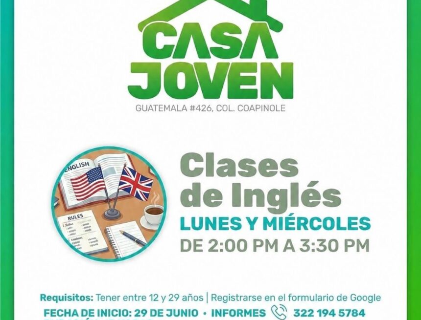 IMG-20260618-WA0118 Juventudes Vallarta abre inscripciones para nuevas clases de inglés en Casa Joven