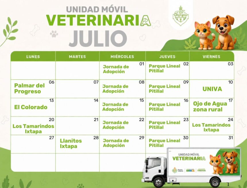 IMG-20260704-WA0045 Conoce dónde estará la Unidad Móvil Veterinaria durante julio