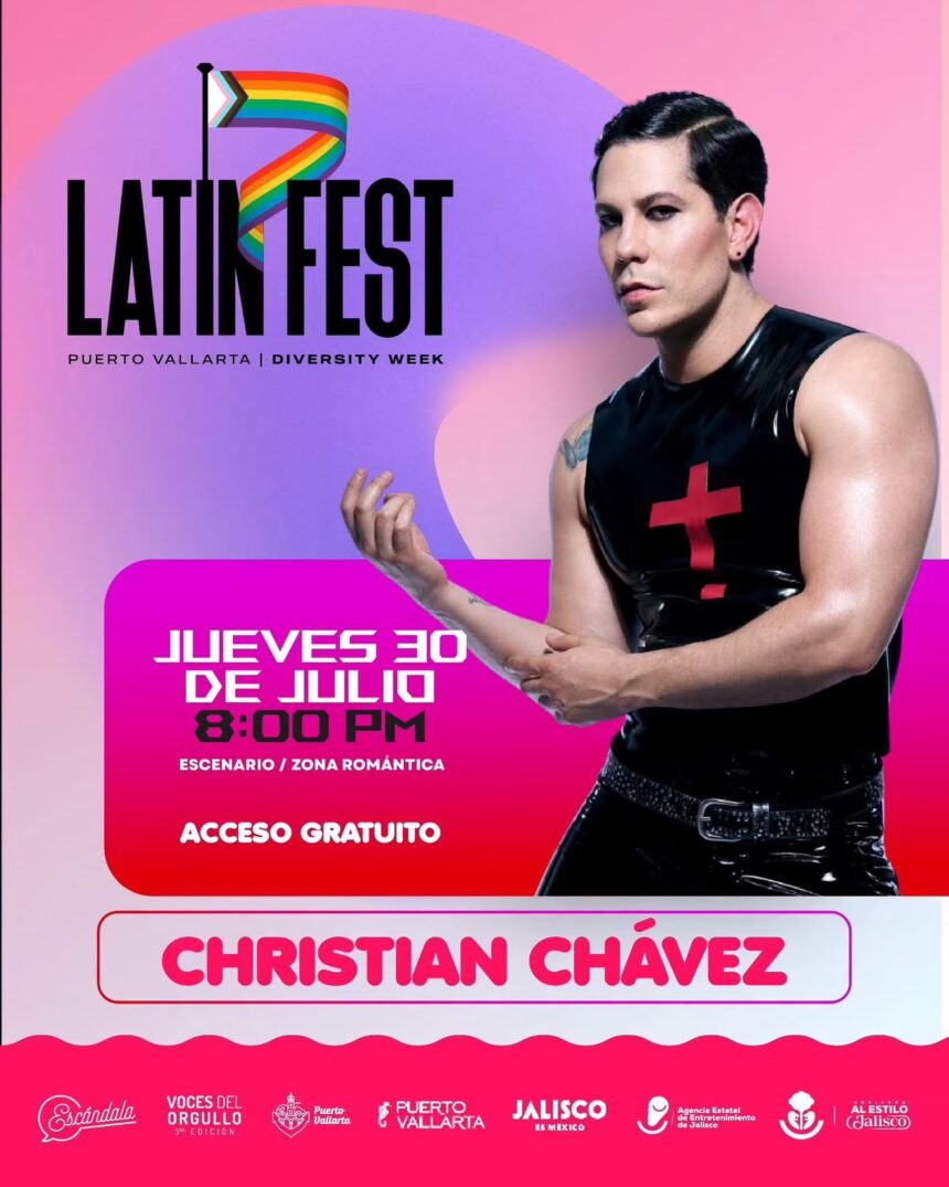Puerto Vallarta recibirá a Christian Chávez y Taiga Brava en el Latin Fest Diversity Week