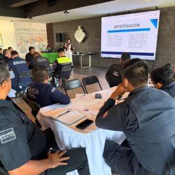 Capacitan a Policía Municipal en materia de investigación y revisión vehicular