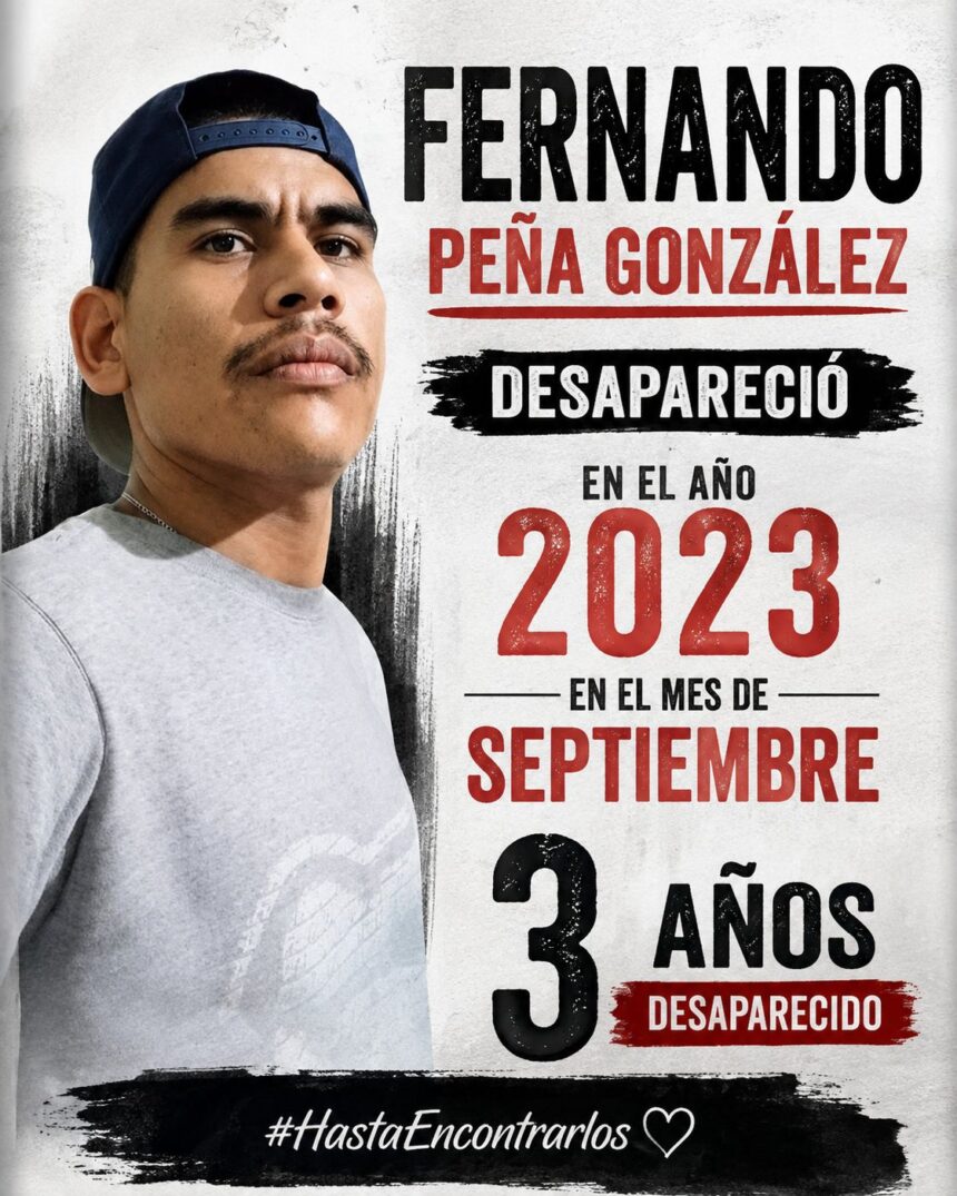 Familiares exponen la incertidumbre ante la desaparición de Fernando