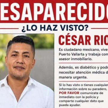 Fiscalía confirma hallazgo sin vida del asesor inmobiliario vallartense César Ríos