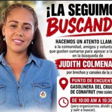 Continúa la búsqueda atrás la desaparición de la maestra Liliana Judith Colmenares en Tomatlán