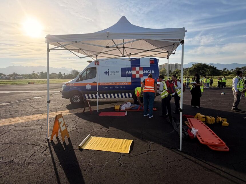 Simulacro en aeropuerto se trató de la salida de aeronave con 80 pasajeros