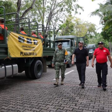 Sedena y Gobierno Municipal coordinan acciones ante el huracán Simon