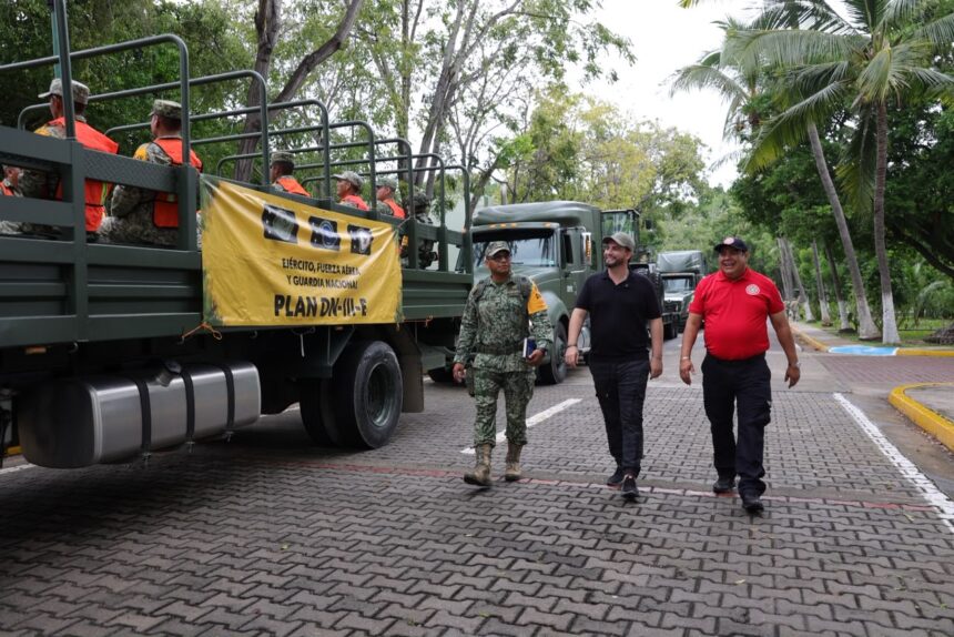 Sedena y Gobierno Municipal coordinan acciones ante el huracán Simon