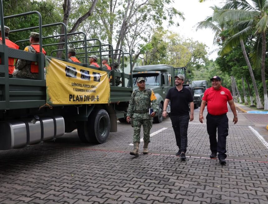 Sedena y Gobierno Municipal coordinan acciones ante el huracán Simon