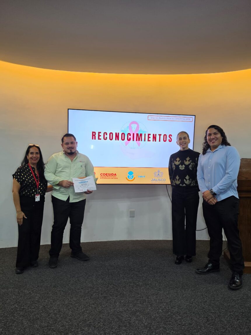 Recibe COMUSIDA mención honorífica por parte de COESIDA Jalisco